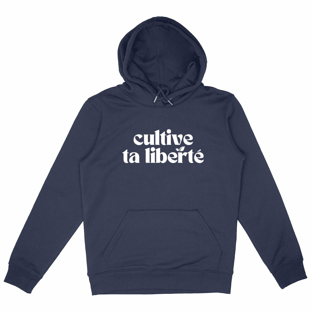 Sweat à capuche Epais Unisexe Couleurs - Cultive ta liberté - face_marine