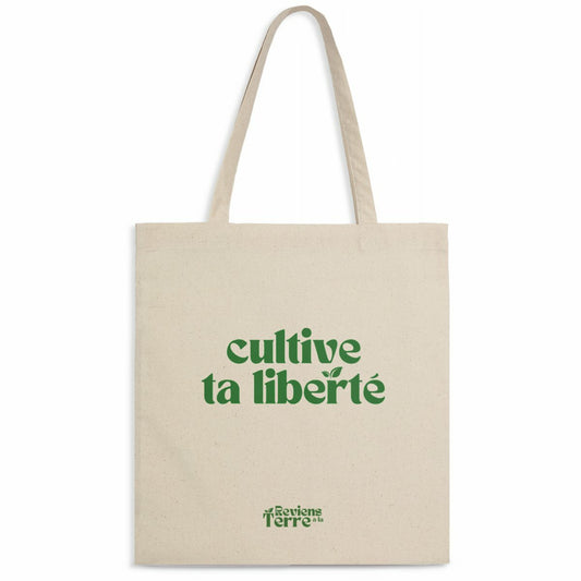 Totebag léger - Cultive ta liberté - face_naturel